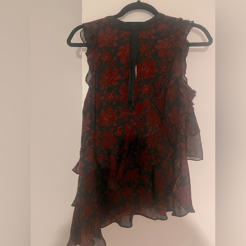 Cinq à Sept ruffle blouse